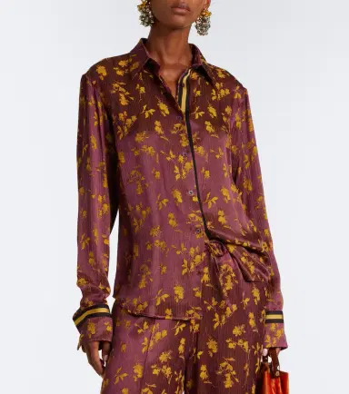 Dries Van Noten Floral jacquard shirt | Thumbnail 2