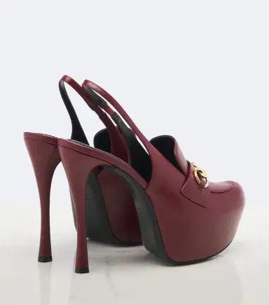 Gucci Horsebit leather slingback pumps | Thumbnail 2