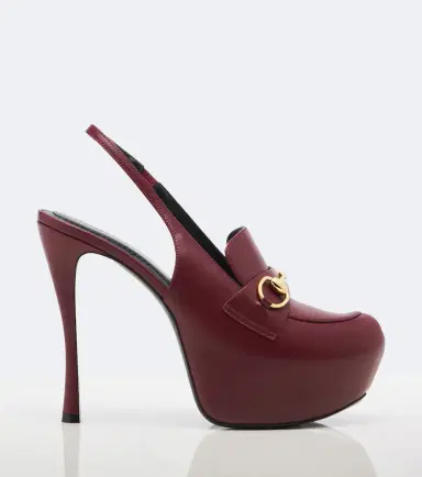 Gucci Horsebit leather slingback pumps | Thumbnail 3