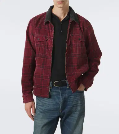 RRL Plaid cotton corduroy overshirt | Thumbnail 2