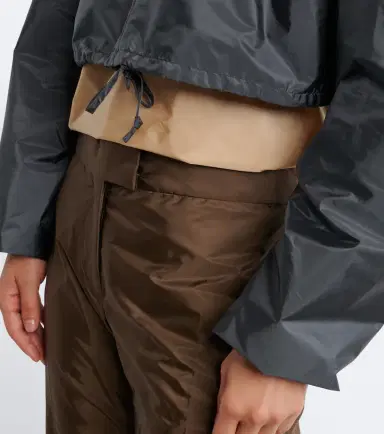 Miu Miu Shearling-trimmed technical jacket | Thumbnail 4