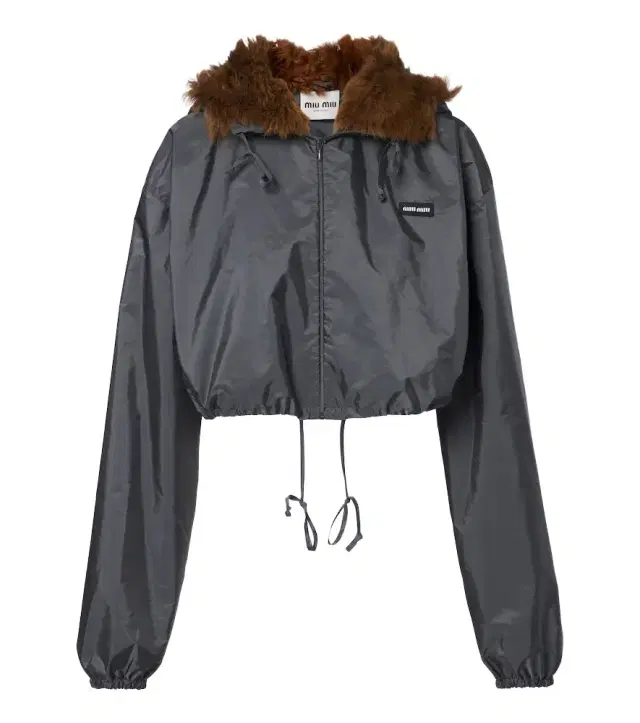 Miu Miu Shearling-trimmed technical jacket