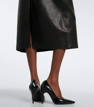 Nour Hammour Alana leather pencil skirt | Thumbnail 3
