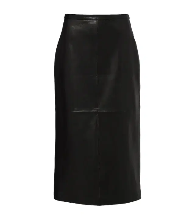 Nour Hammour Alana leather pencil skirt