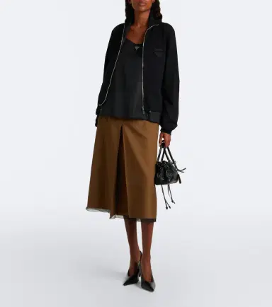 Prada Reversible cotton and Re-Nylon blouson jacket | Thumbnail 3