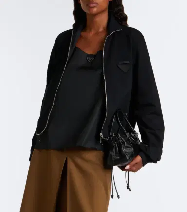 Prada Reversible cotton and Re-Nylon blouson jacket | Thumbnail 4