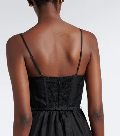 Zimmermann Valiant lace-trimmed linen and silk bustier dress | Thumbnail 5