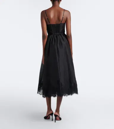 Zimmermann Valiant lace-trimmed linen and silk bustier dress | Thumbnail 6
