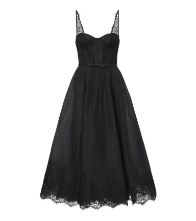 Zimmermann Valiant lace-trimmed linen and silk bustier dress | Thumbnail 1