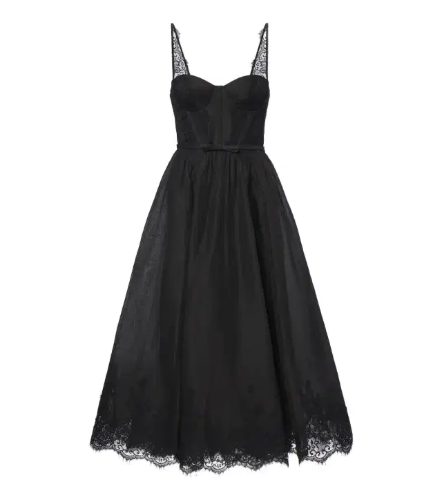 Zimmermann Valiant lace-trimmed linen and silk bustier dress