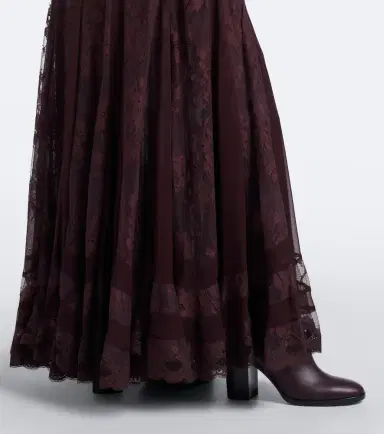 Zimmermann Valiant lace and silk maxi skirt | Thumbnail 6