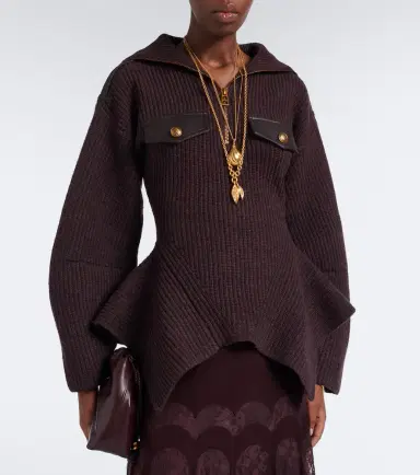 Zimmermann Valiant wool-blend half-zip sweater | Thumbnail 4