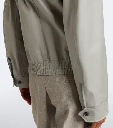 Bottega Veneta Intrecciato oversized cotton blouson jacket | Thumbnail 3