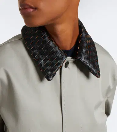 Bottega Veneta Intrecciato oversized cotton blouson jacket | Thumbnail 6