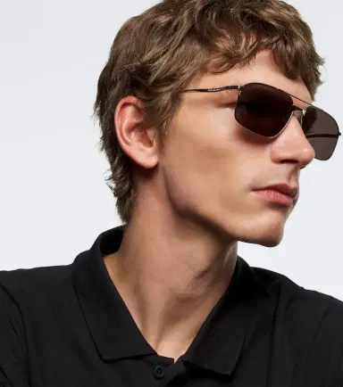 Balenciaga Logo navigator sunglasses | Thumbnail 2