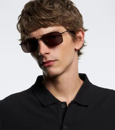 Balenciaga Logo navigator sunglasses | Thumbnail 3