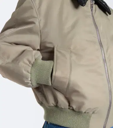 Bottega Veneta Leather-trimmed bomber jacket | Thumbnail 4