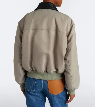 Bottega Veneta Leather-trimmed bomber jacket | Thumbnail 6