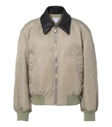 Bottega Veneta Leather-trimmed bomber jacket | Thumbnail 1