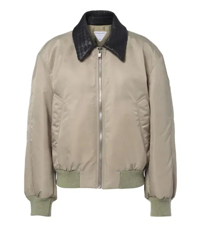 Bottega Veneta Leather-trimmed bomber jacket