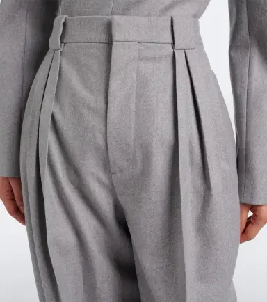 Bottega Veneta Pleated wool wide-leg pants | Thumbnail 5