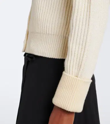 Bottega Veneta Ribbed-knit wool and cashmere cardigan | Thumbnail 3