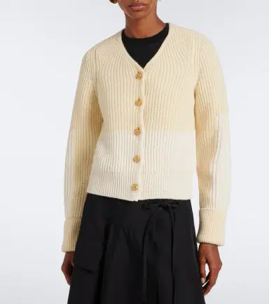 Bottega Veneta Ribbed-knit wool and cashmere cardigan | Thumbnail 5