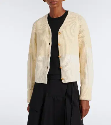 Bottega Veneta Ribbed-knit wool and cashmere cardigan | Thumbnail 6