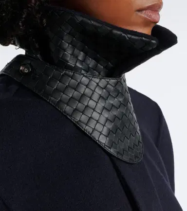 Bottega Veneta Intrecciato wool and cashmere cape | Thumbnail 4
