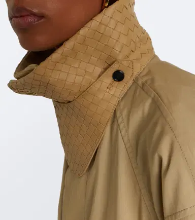 Bottega Veneta Intrecciato cotton trench coat | Thumbnail 2