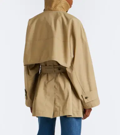 Bottega Veneta Intrecciato cotton trench coat | Thumbnail 3