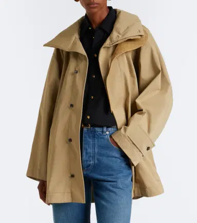 Bottega Veneta Intrecciato cotton trench coat | Thumbnail 4
