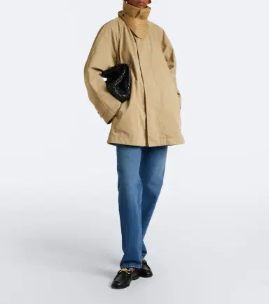 Bottega Veneta Intrecciato cotton trench coat | Thumbnail 5