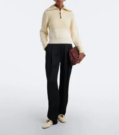 Bottega Veneta Ribbed-knit wool and cashmere sweater | Thumbnail 4