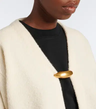 Bottega Veneta Embellished cashmere, wool, and silk cardigan | Thumbnail 5