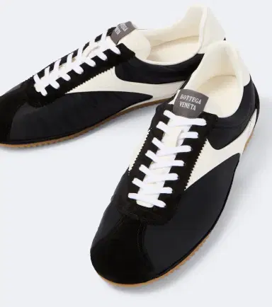 Bottega Veneta Shot suede-trimmed sneakers | Thumbnail 3