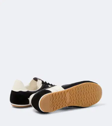 Bottega Veneta Shot suede-trimmed sneakers | Thumbnail 4