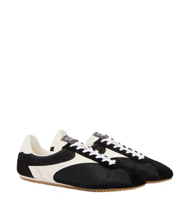 Bottega Veneta Shot suede-trimmed sneakers