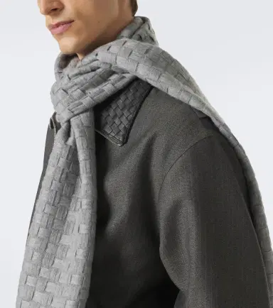 Bottega Veneta Intrecciato cashmere scarf | Thumbnail 2