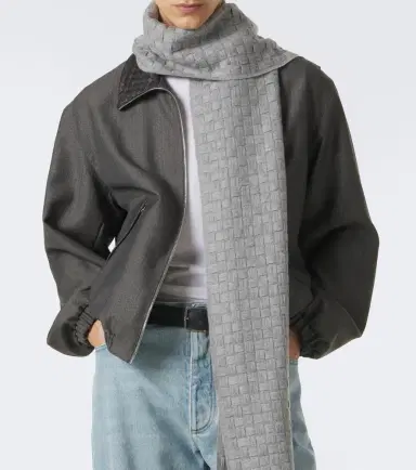Bottega Veneta Intrecciato cashmere scarf | Thumbnail 4