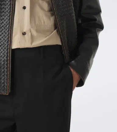 Bottega Veneta Wool grain de poudre straight pants | Thumbnail 5
