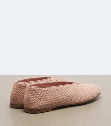 Bottega Veneta Rosa Intrecciato leather ballet flat | Thumbnail 2