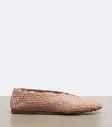 Bottega Veneta Rosa Intrecciato leather ballet flat | Thumbnail 3