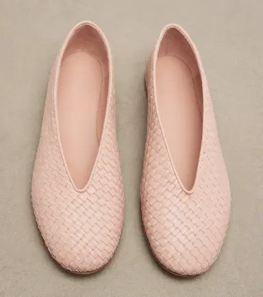 Bottega Veneta Rosa Intrecciato leather ballet flat | Thumbnail 4