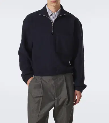 Bottega Veneta Wool felt half-zip sweater | Thumbnail 2