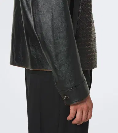 Bottega Veneta Intrecciato leather jacket | Thumbnail 5