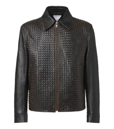 Bottega Veneta Intrecciato leather jacket | Thumbnail 1