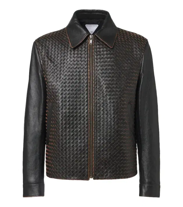 Bottega Veneta Intrecciato leather jacket