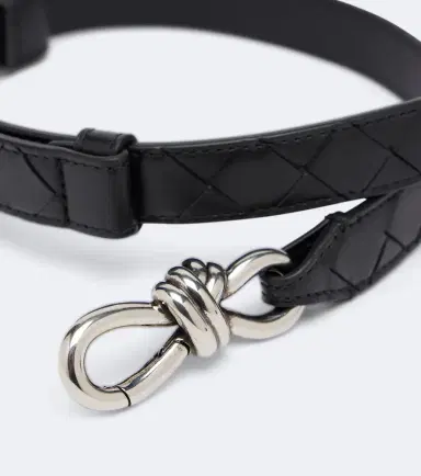 Bottega Veneta Andiamo Intrecciato leather belt | Thumbnail 2