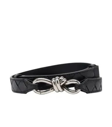 Bottega Veneta Andiamo Intrecciato leather belt | Thumbnail 1